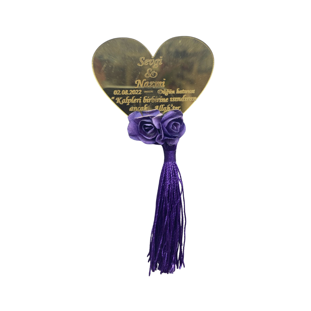 Pleksi Gold- Gümüş Nişan- Düğün Hediyeliği