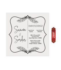 Düğün Nişan Davetiyesi ETD/EY 2597