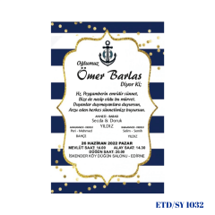 Sünnet Davetiyesi ETD/SY 1032