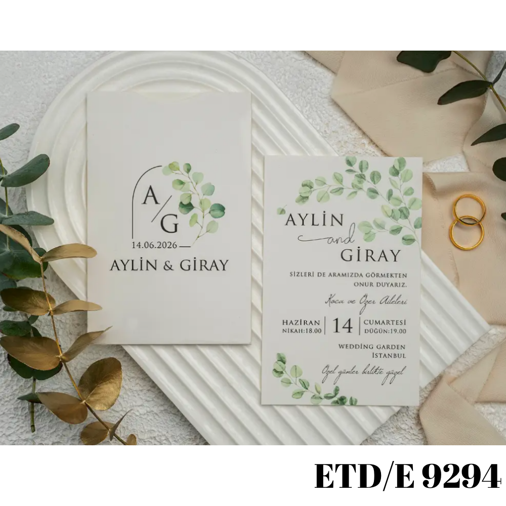 Düğün - Nişan Davetiyesi ETD/E 9294
