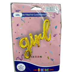 GİRL Gold Harf Balon