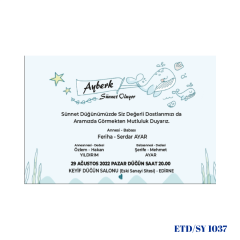 Sünnet Davetiyesi ETD/SY 1037