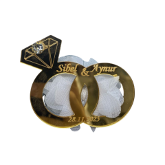 Pleksi Gold- Gümüş Nişan- Düğün Hediyeliği