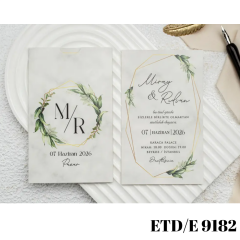Düğün - Nişan Davetiyesi ETD/E 9182