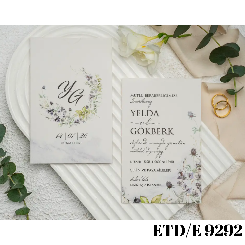 Wedding - Engagement Invitation ETD/E 9292