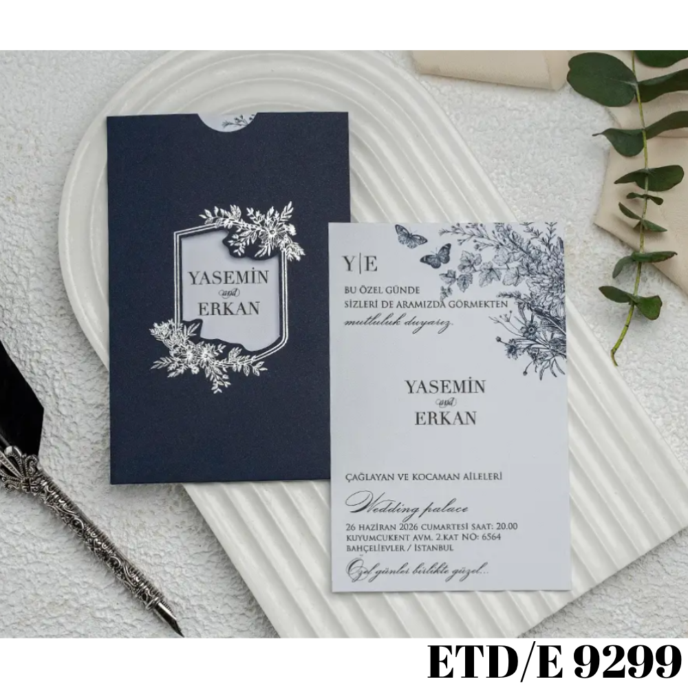 Düğün - Nişan Davetiyesi ETD/E 9299