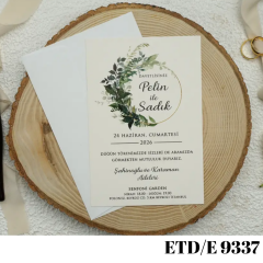 Düğün - Nişan Davetiyesi ETD/E 9337