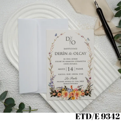 Düğün - Nişan Davetiyesi ETD/E 9342