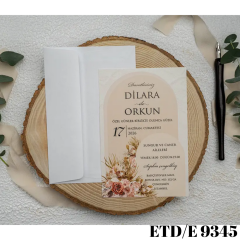 Düğün - Nişan Davetiyesi ETD/E 9345