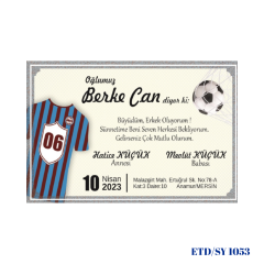 Sünnet Davetiyesi ETD/SY 1053