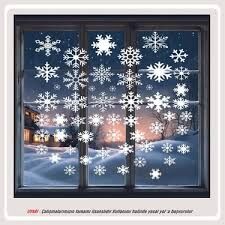 CAM STİCKER KAR TANESİ