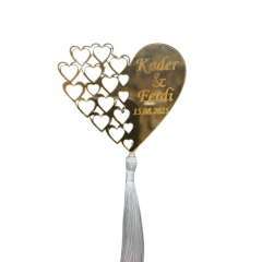 Plexiglass Gold-Silver Engagement-Wedding Gift