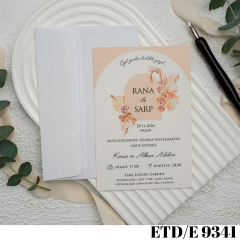 Düğün - Nişan Davetiyesi ETD/E 9341
