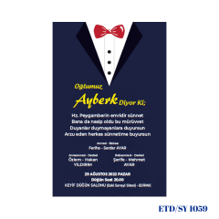 Sünnet Davetiyesi ETD/SY 1059