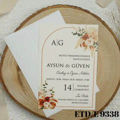 Düğün - Nişan Davetiyesi ETD/E 9338