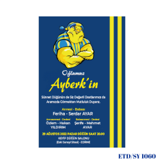 Sünnet Davetiyesi ETD/SY 1060