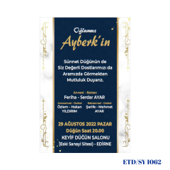 Sünnet Davetiyesi ETD/SY 1062