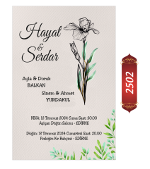 Düğün Nişan Davetiyesi ETD/EY 2502