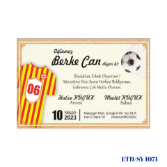 Sünnet Davetiyesi ETD/SY 1071