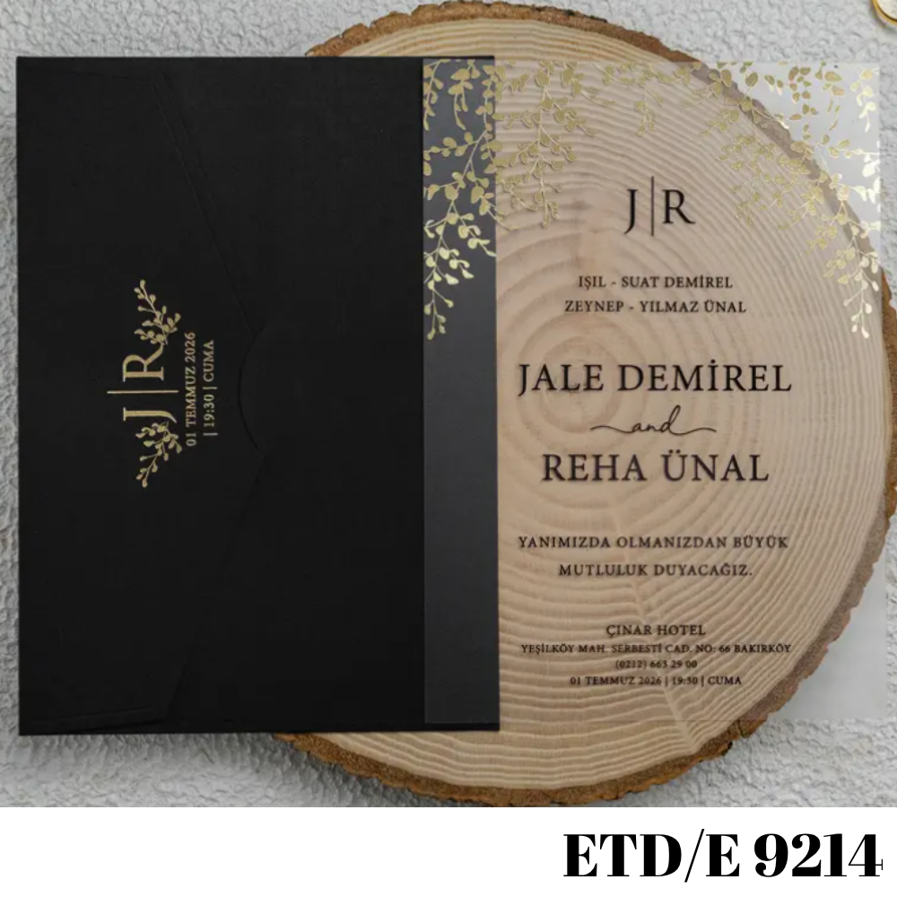 Düğün - Nişan Davetiyesi  ETD/E 9214