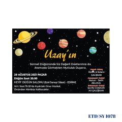 Sünnet Davetiyesi ETD/SY 1078