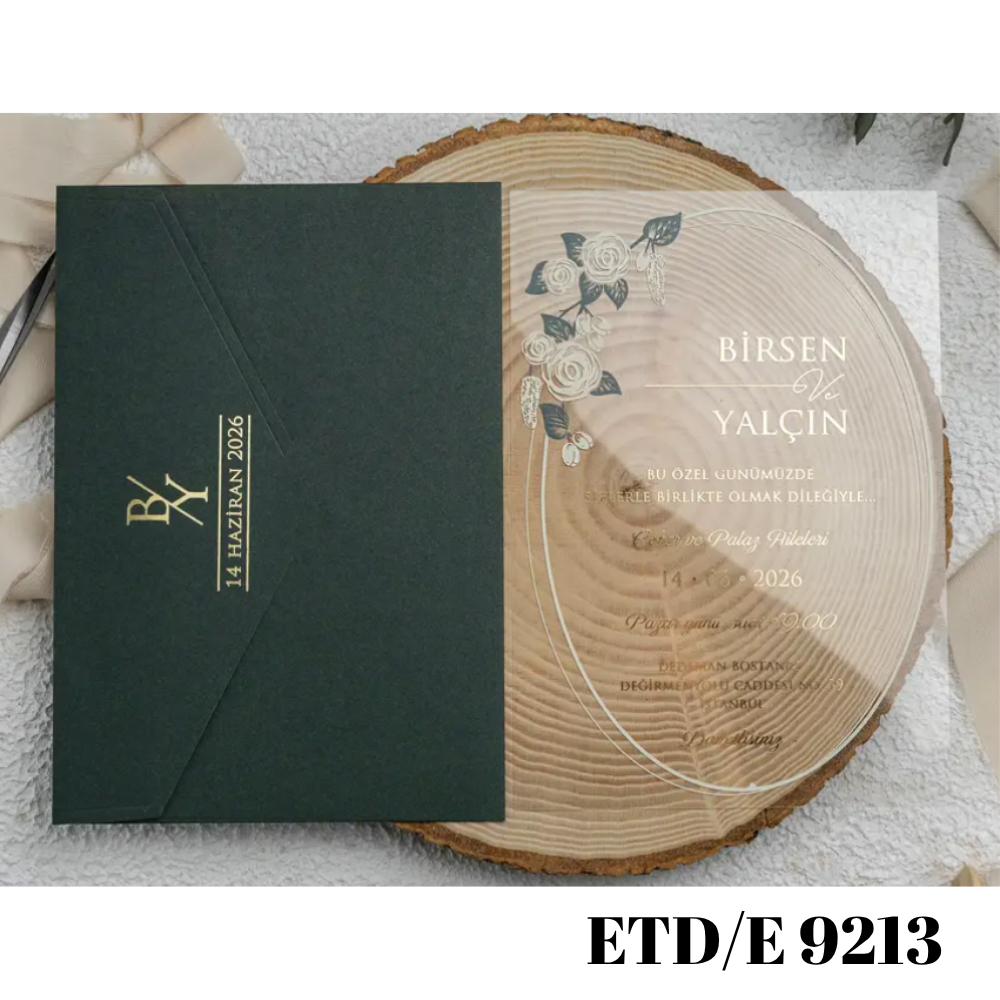 Düğün - Nişan Davetiyesi ETD/E 9213