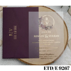 Düğün - Nişan Davetiyesi ETD/E 9267