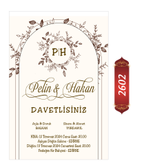 Düğün Nişan Davetiyesi ETD/EY 2602