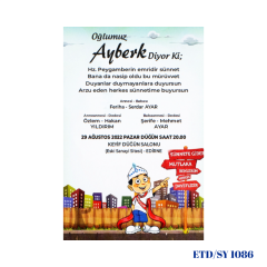 Sünnet Davetiyesi ETD/SY 1086