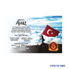 Sünnet Davetiyesi ETD/SY 1101