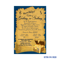 Sünnet Davetiyesi ETD/SY 1121