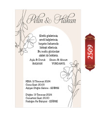 Düğün Nişan Davetiyesi ETD/EY 2509