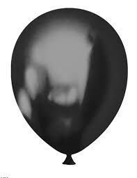 METALİK BALON 10 ADET SİYAH