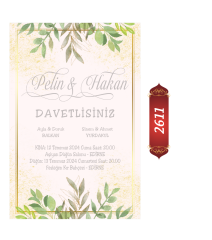 Düğün Nişan Davetiyesi ETD/EY 2611