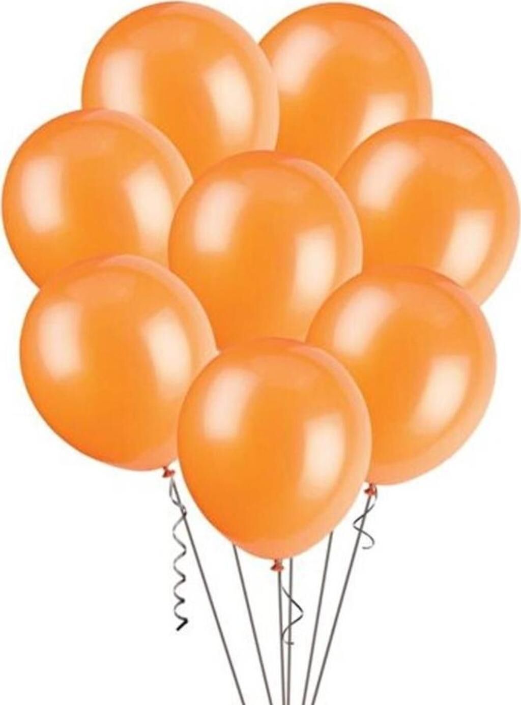 METALİK BALON 10 ADET TURUNCU