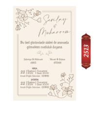 Düğün Nişan Davetiyesi ETD/EY 2513