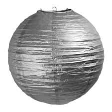 JAPON FENERİ 35 CM GÜMÜŞ