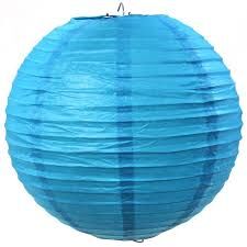 JAPON FENERİ 35 CM MAVİ