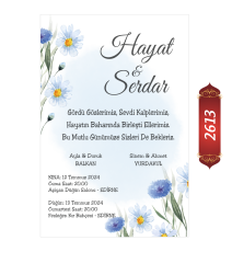 Düğün Nişan Davetiyesi ETD/EY 2613