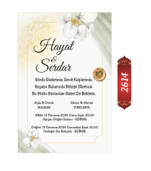 Düğün Nişan Davetiyesi ETD/EY 2614