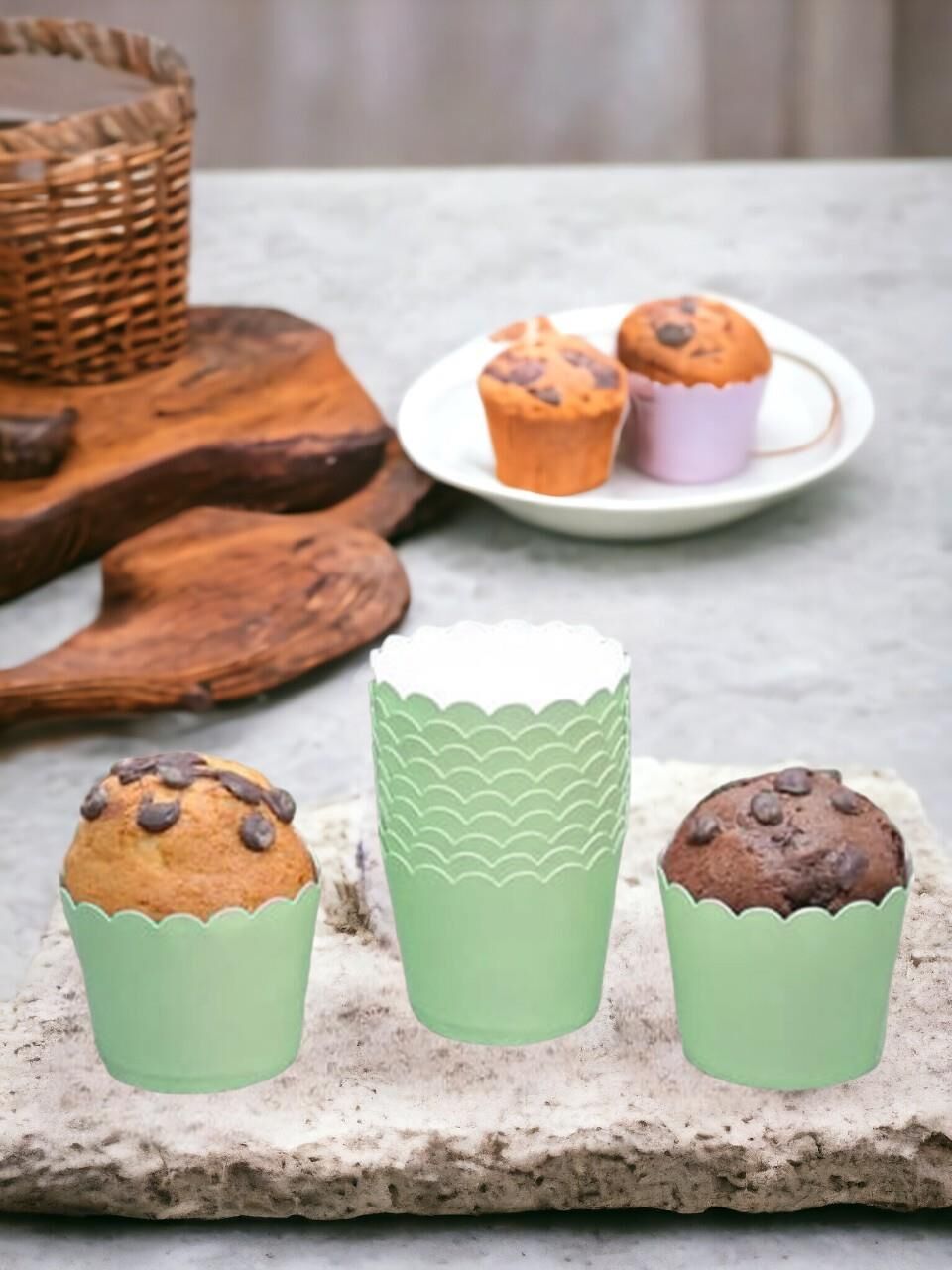 CUP CAKE KARTON 25 Lİ YEŞİL