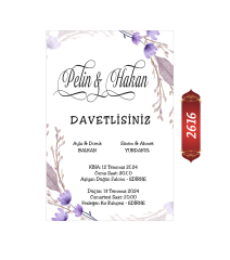 Düğün Nişan Davetiyesi ETD/EY 2616