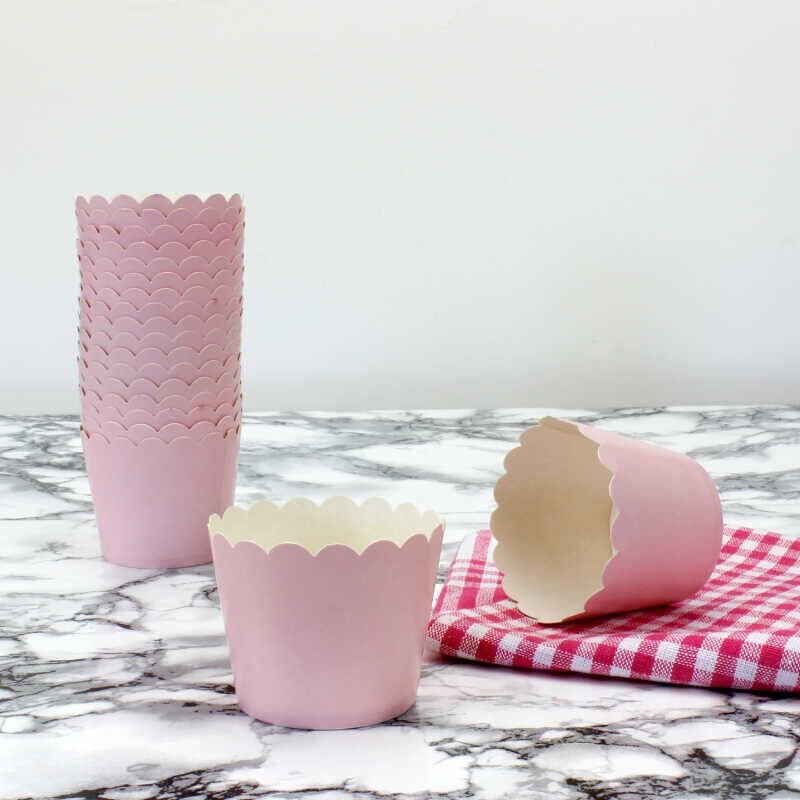 CUP CAKE KARTON 25 Lİ PEMBE