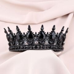 PASTA ÜSTÜ PLASTİK TAÇ SİYAH