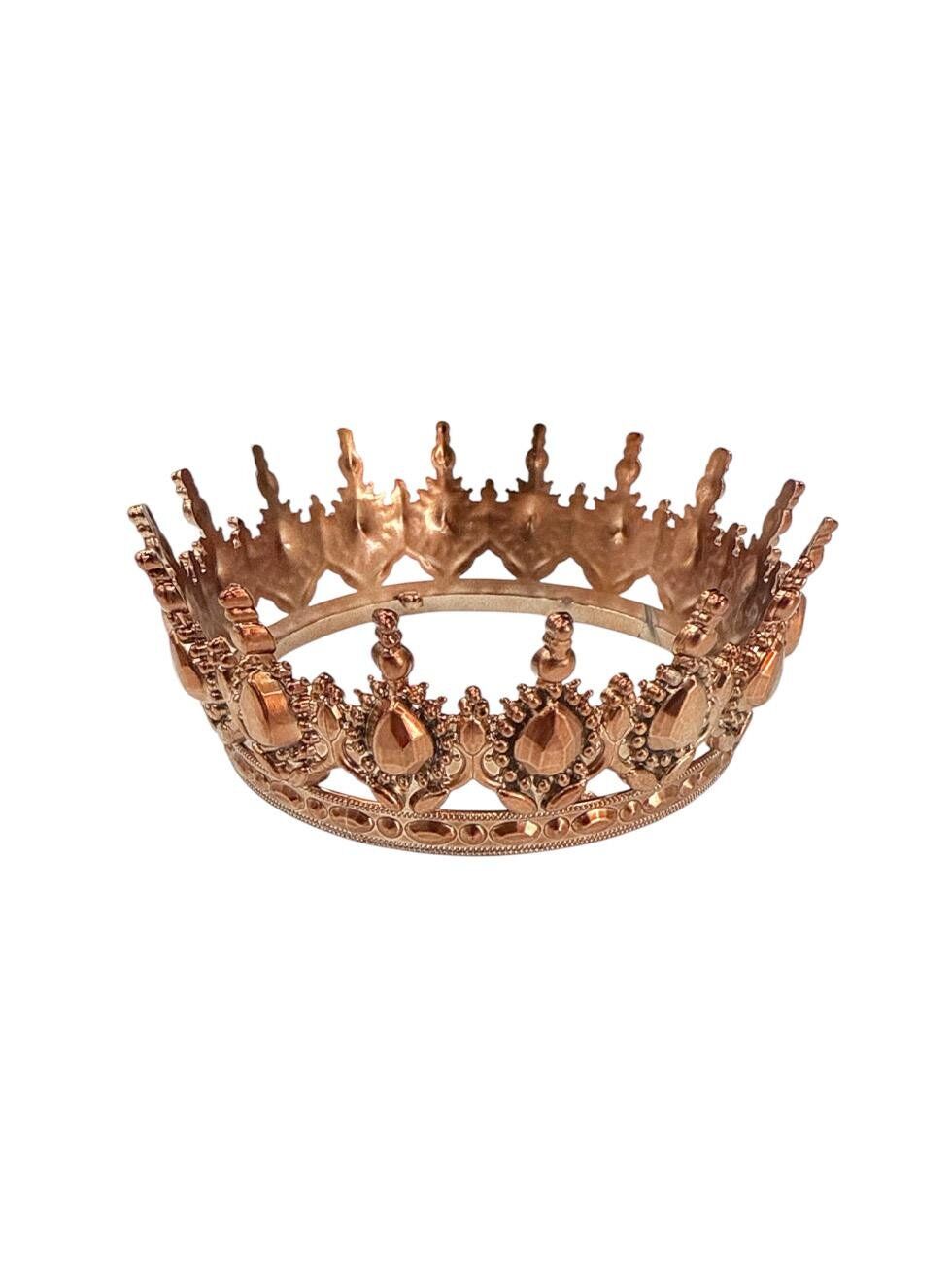 PASTA ÜSTÜ PLASTİK TAÇ KOYU ROSE