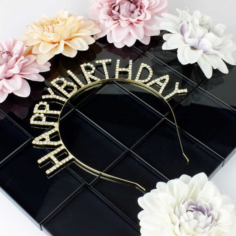 TAÇ METAL HAPPY BRİTHDAY GOLD