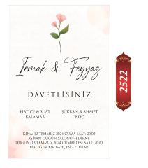 Düğün Nişan Davetiyesi ETD/EY 2522