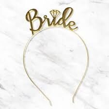 TAÇ METAL BRİDE GOLD