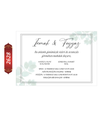 Düğün Nişan Davetiyesi ETD/EY 2628