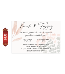 Düğün Nişan Davetiyesi ETD/EY 2631